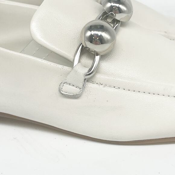 Marc Fisher Women's Elenda Slip On Embellished Loafer Flats White Size 7.5 M - Picture 14 of 15